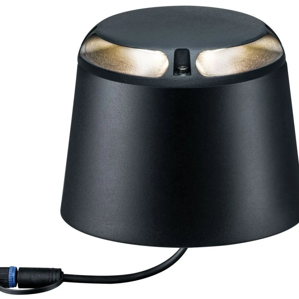 LED-ulkovalaisin Paulmann Plug & Shine, IP67, 3000K, pinta-asennettava, antrasiitti