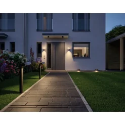 LED-ulkovalaisin Paulmann Plug & Shine, IP67, 3000K, pinta-asennettava, antrasiitti