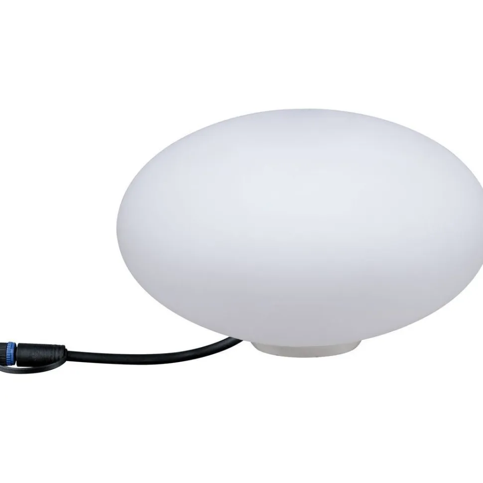 LED-ulkovalaisin Paulmann Plug & Shine Stone, IP67, 3000K, valkoinen