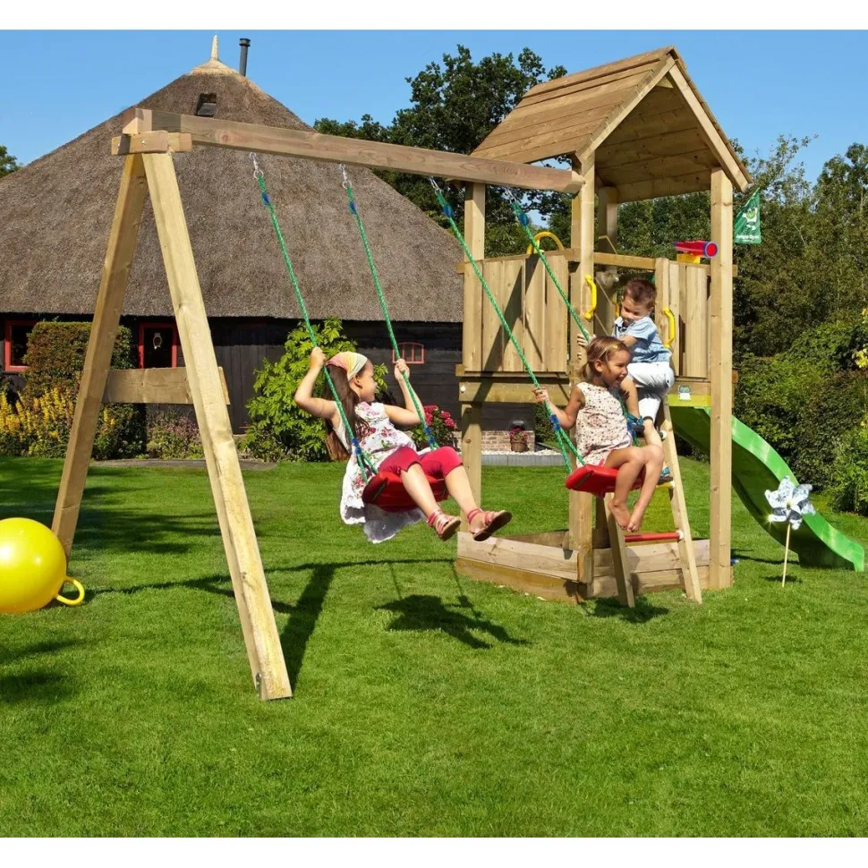 Leikkikeskus Jungle Gym Club ja Swing Module X'tra sis. liukumäen