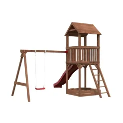 Leikkikeskus Palmako Jesper 2 sis. leikkitorni + hiekkalaatikko + keinuosa