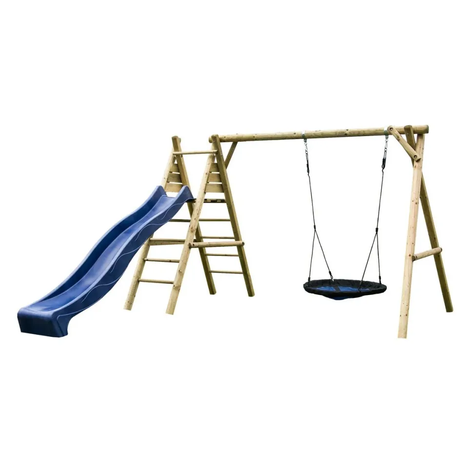 Leikkiteline Palmako Kasper sis. keinu + pesäkeinu + kiipeilyteline