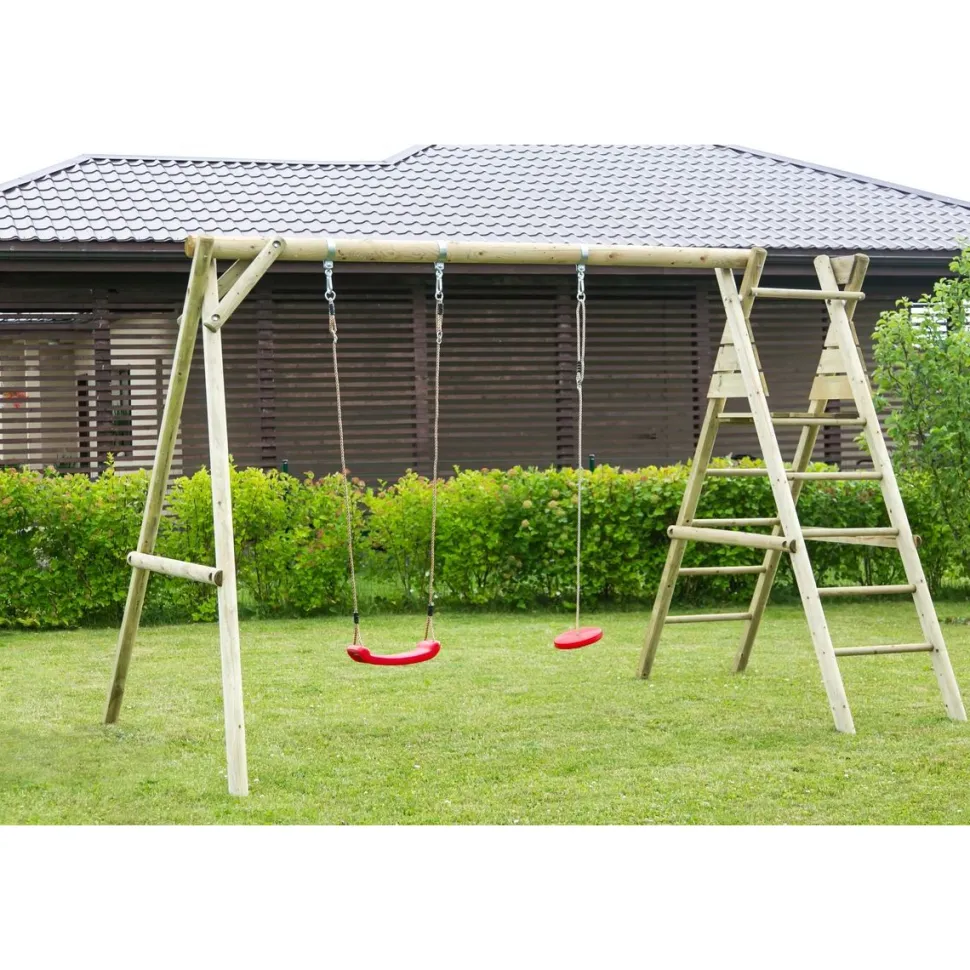 Leikkiteline Palmako Holger sis. 2 keinua + kiipeilyteline