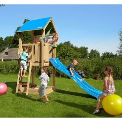 Leikkitorni Jungle Gym Castle sis. liukumäen