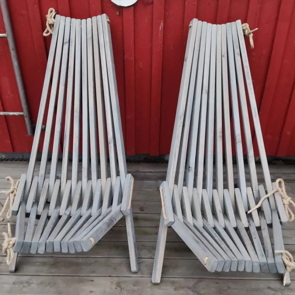 Lepotuoli EcoFurn Ekotuoli mänty harmaa