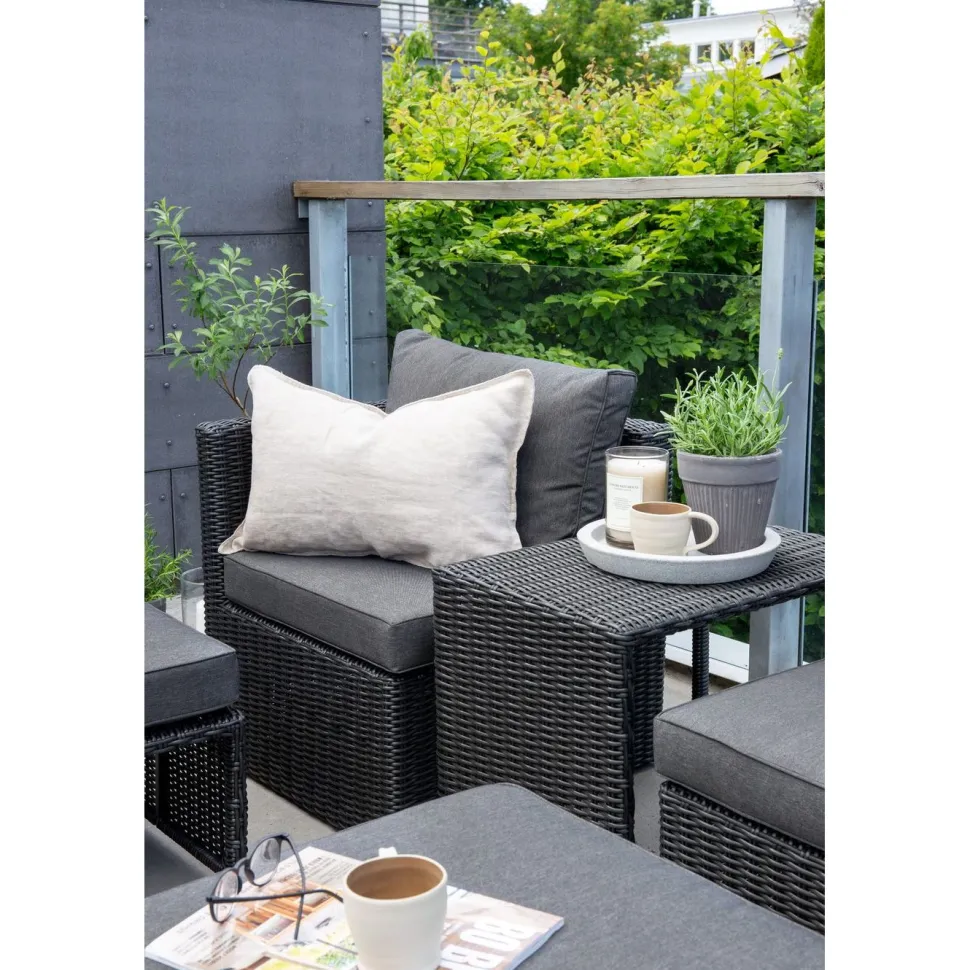 Lepotuolisetti Venture Home Quad harmaa