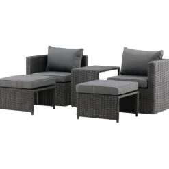 Lepotuolisetti Venture Home Quad harmaa