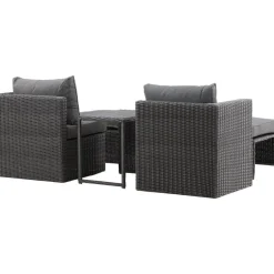Lepotuolisetti Venture Home Quad harmaa