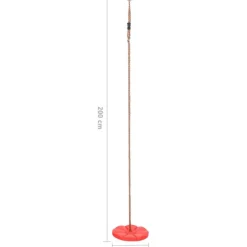 Levykeinu 200 cm punainen