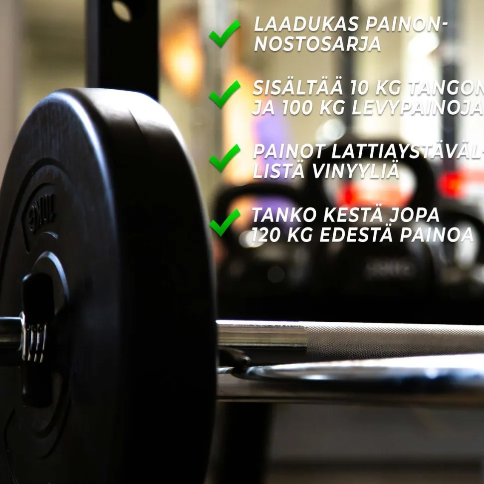 Levytankosarja Fit'n Shape 110kg, musta