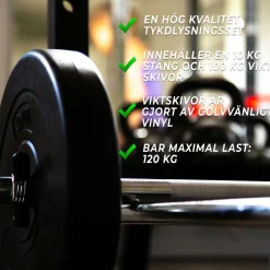 Levytankosarja Fit'n Shape 110kg, musta