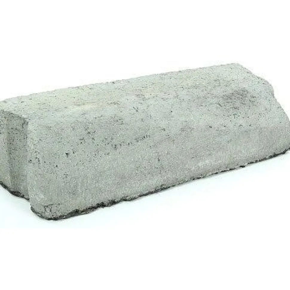 Liimattava madalluskivi Rudus 12>8 cm oikea 390x130 mm sileä harmaa