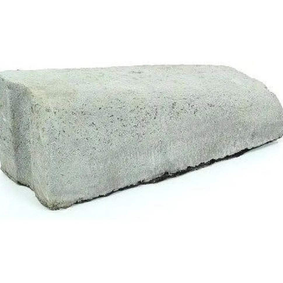 Liimattava madalluskivi Rudus 16>6 cm oikea 390x130 mm sileä harmaa