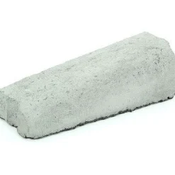 Liimattava madalluskivi Rudus 12>6 cm vasen 390x130 mm sileä harmaa