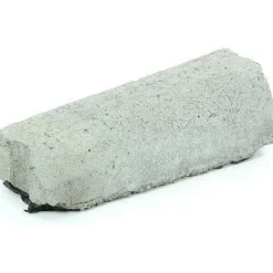 Liimattava madalluskivi Rudus 12>8 cm vasen 390x130 mm sileä harmaa