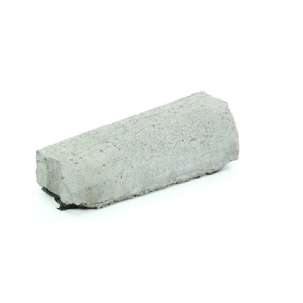 Liimattava madalluskivi Rudus 8>6 cm vasen 390x130 mm sileä harmaa
