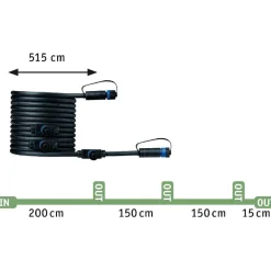 Lisäsarja Paulmann Plug & Shine Mini maavalaisimille Ø55mm 3-osainen teräs