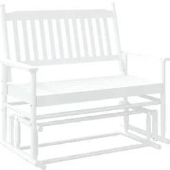 Liukupenkki musta 118x70x104,5 cm täysi haapa (08866)