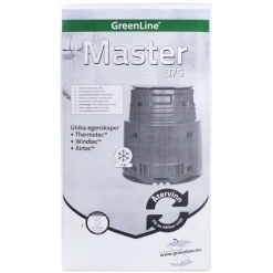 Lämminkomposti Greenline Master 375 L -15°C musta