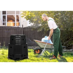 Lämminkomposti Greenline Master 375 L -15°C musta