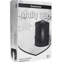 Lämminkomposti Greenline Mully 360 L -15°C musta