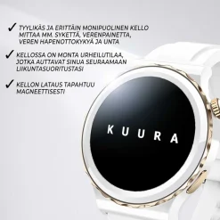 Älykello Kuura Smart Watch Fashion Women FW5, valkoinen