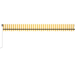 Manuaalisesti sisäänkelattava markiisi LEDillä 350x250 cm kermanvalkoinen