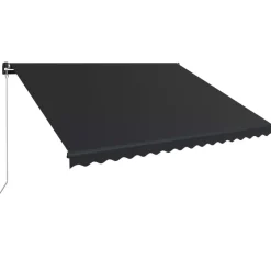 Manuaalisesti sisäänkelattava markiisi 1 300x250 cm sininen/valkoinen