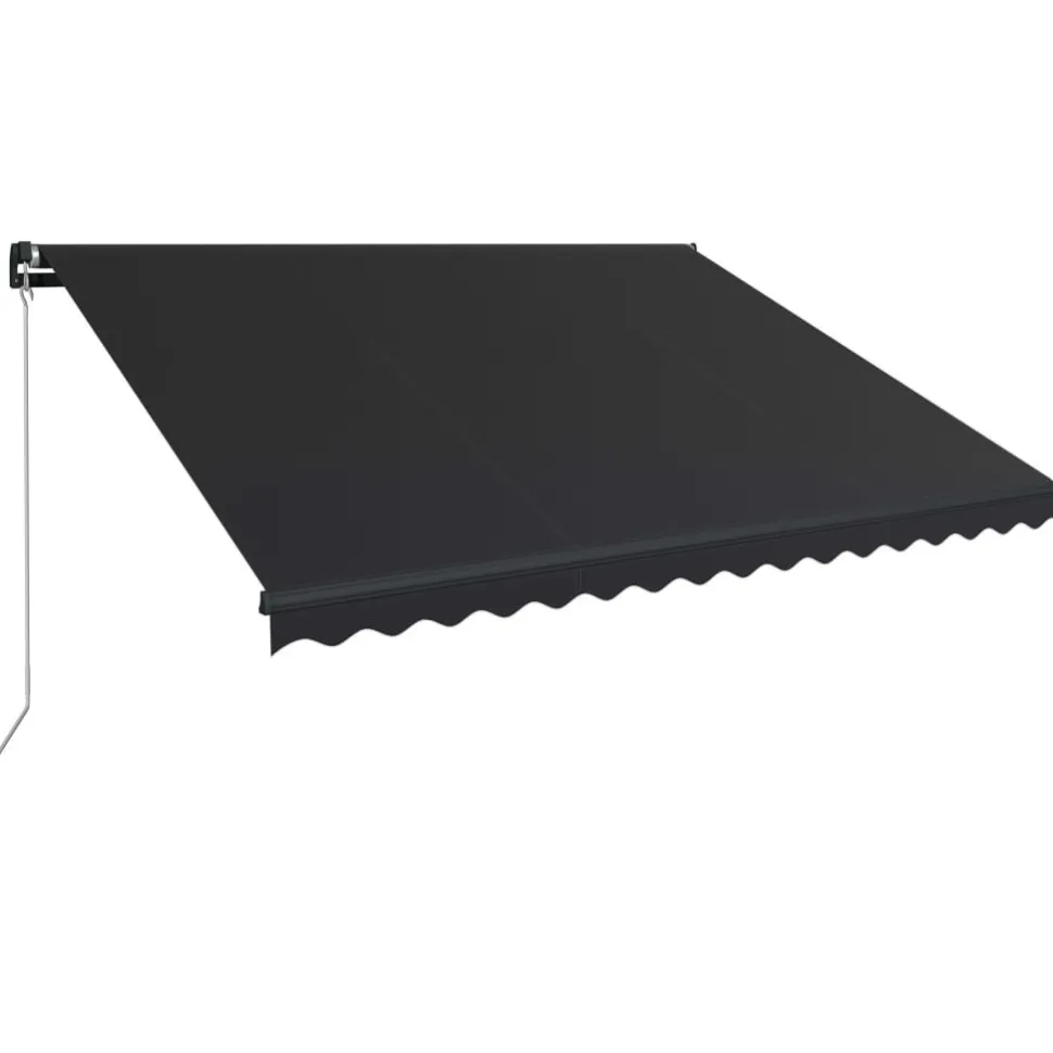 Manuaalisesti sisäänkelattava markiisi 1 300x250 cm sininen/valkoinen