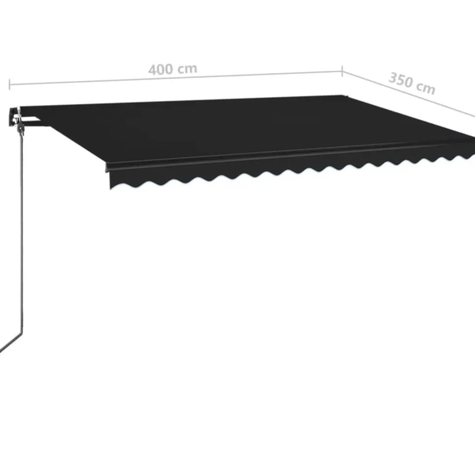Manuaalisesti sisäänkelattava markiisi 1 300x250 cm sininen/valkoinen