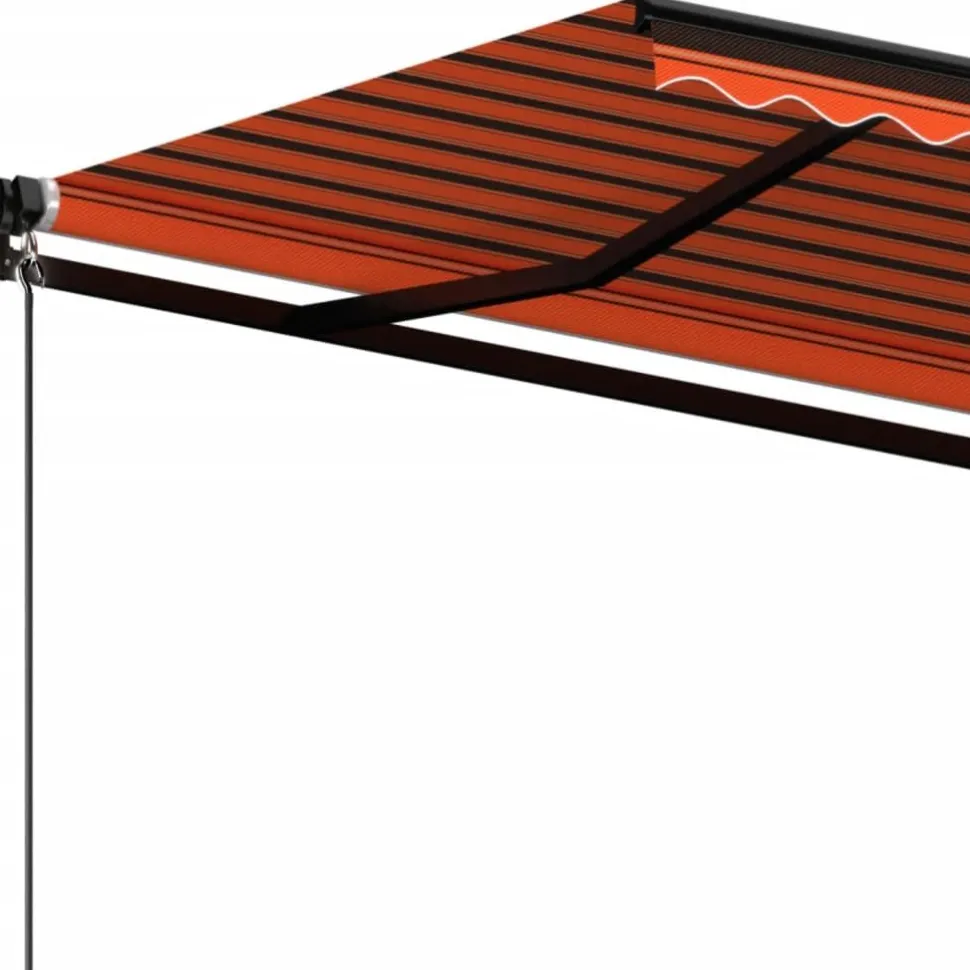 Manuaalisesti sisäänkelattava markiisi 1 300x250 cm sininen/valkoinen