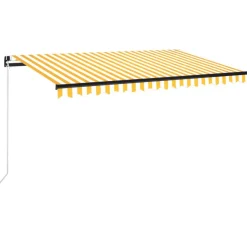 Manuaalisesti sisäänkelattava markiisi 1 300x250 cm sininen/valkoinen