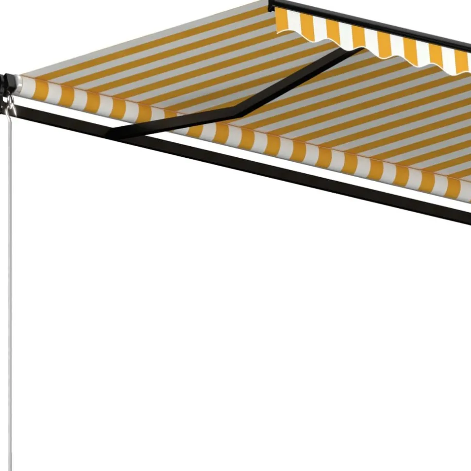 Manuaalisesti sisäänkelattava markiisi 1 300x250 cm sininen/valkoinen