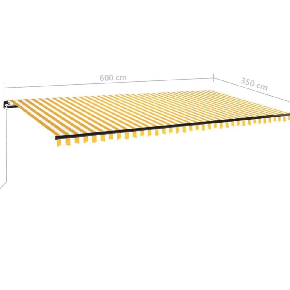 Manuaalisesti sisäänkelattava markiisi 1 300x250 cm sininen/valkoinen