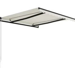 Manuaalisesti sisäänkelattava markiisi 1 300x250 cm sininen/valkoinen