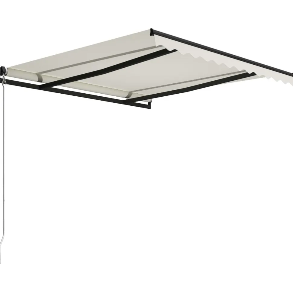 Manuaalisesti sisäänkelattava markiisi 1 300x250 cm sininen/valkoinen