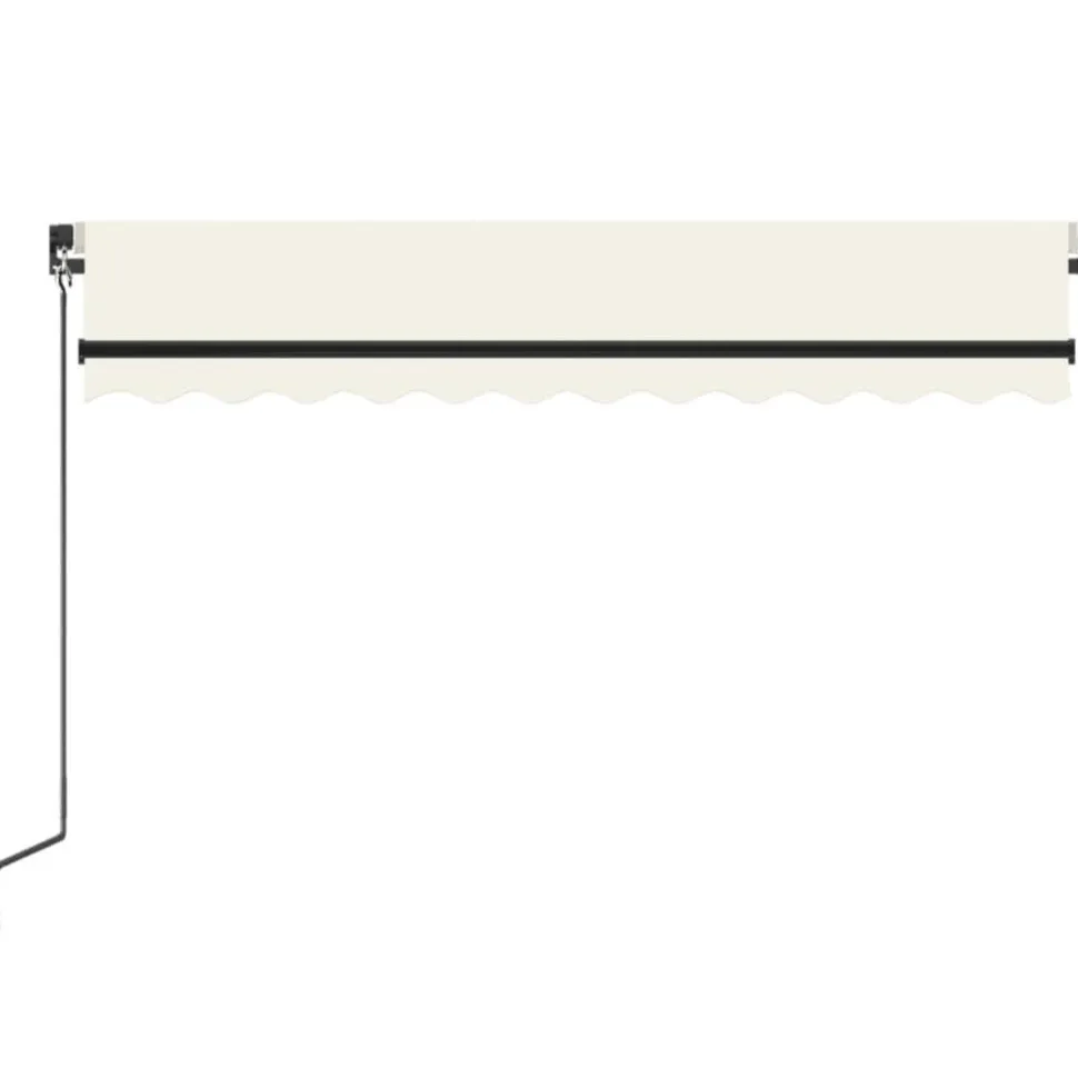 Manuaalisesti sisäänkelattava markiisi 1 300x250 cm sininen/valkoinen