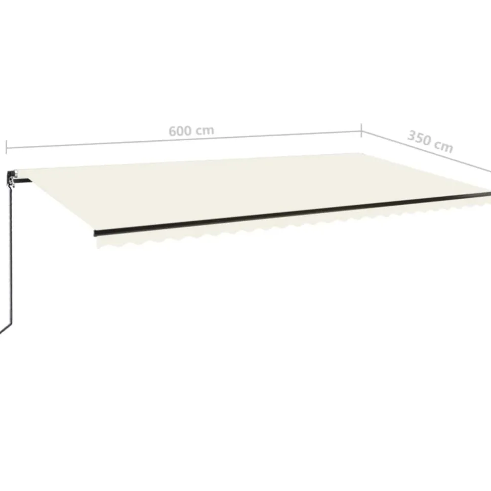 Manuaalisesti sisäänkelattava markiisi 1 300x250 cm sininen/valkoinen