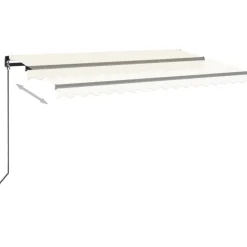 Manuaalisesti sisäänkelattava markiisi 1 300x250 cm sininen/valkoinen