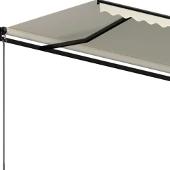 Manuaalisesti sisäänkelattava markiisi 1 300x250 cm sininen/valkoinen