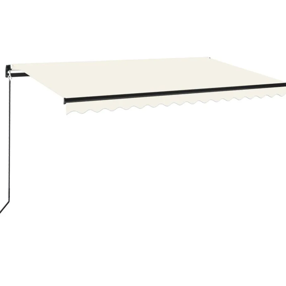 Manuaalisesti sisäänkelattava markiisi 1 300x250 cm sininen/valkoinen