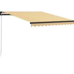 Manuaalisesti sisäänkelattava markiisi 1 300x250 cm sininen/valkoinen