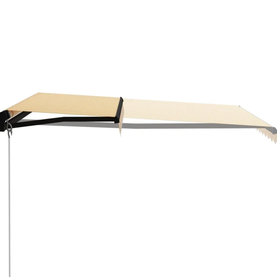 Manuaalisesti sisäänkelattava markiisi 1 300x250 cm sininen/valkoinen