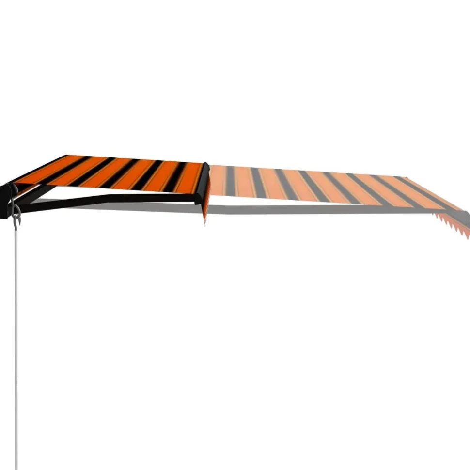 Manuaalisesti sisäänkelattava markiisi 1 300x250 cm sininen/valkoinen