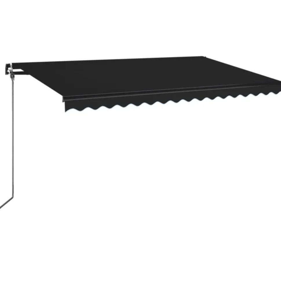 Manuaalisesti sisäänkelattava markiisi 1 300x250 cm sininen/valkoinen