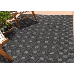Matto Linento Check 80x150 cm antrasiitti