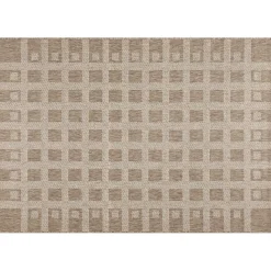 Matto Linento Check 80x150 cm ruskeanbeige