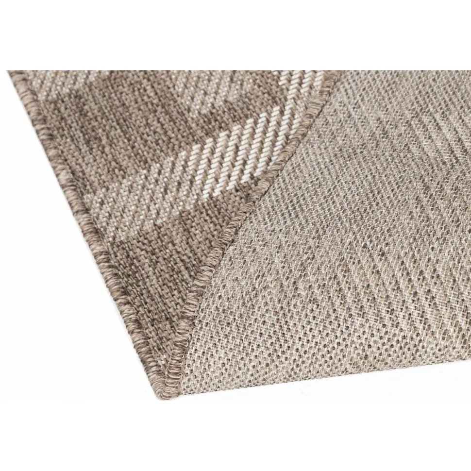 Matto Linento Check 80x150 cm ruskeanbeige