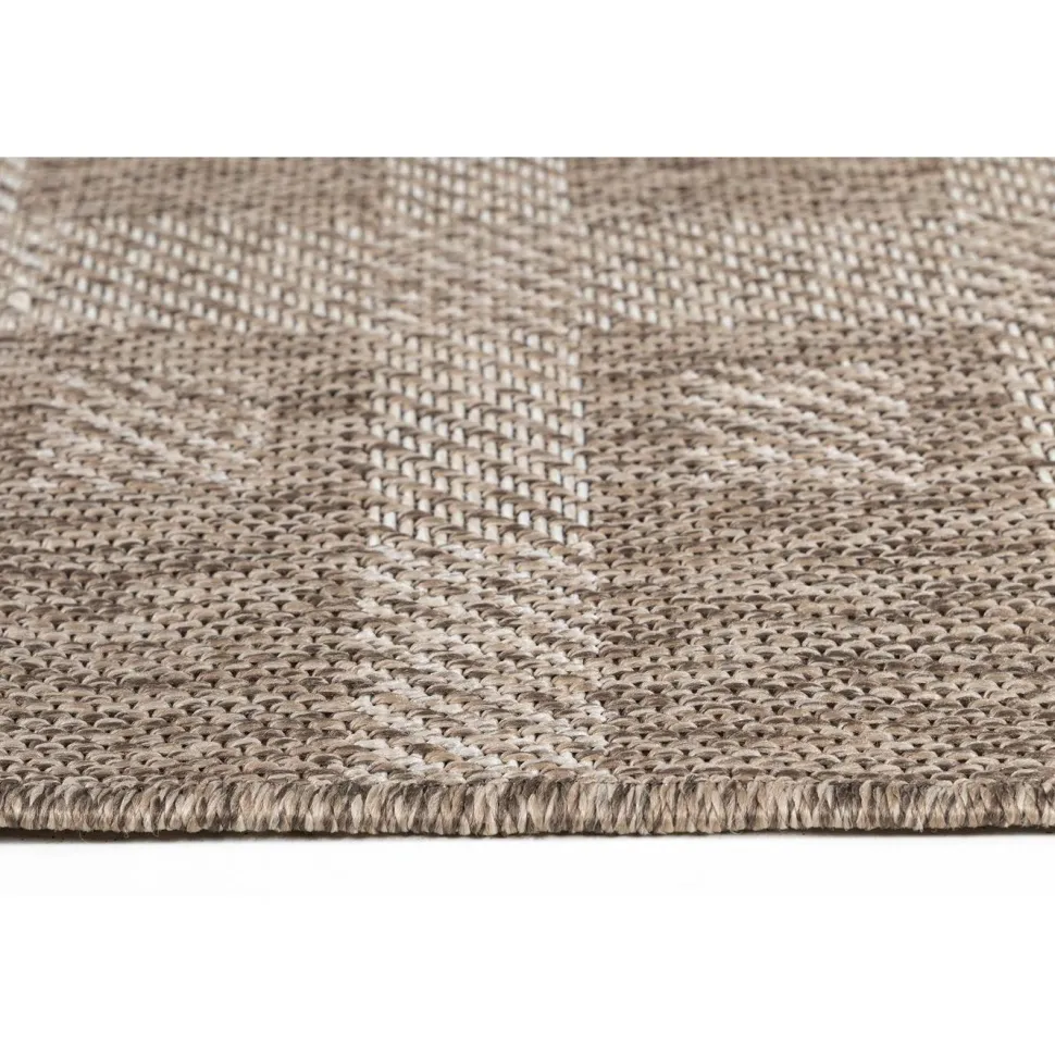 Matto Linento Check 80x150 cm ruskeanbeige
