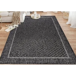 Matto Linento Ermioni 120x180 cm antrasiitti